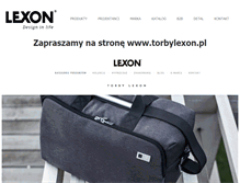 Tablet Screenshot of lexon-design.pl